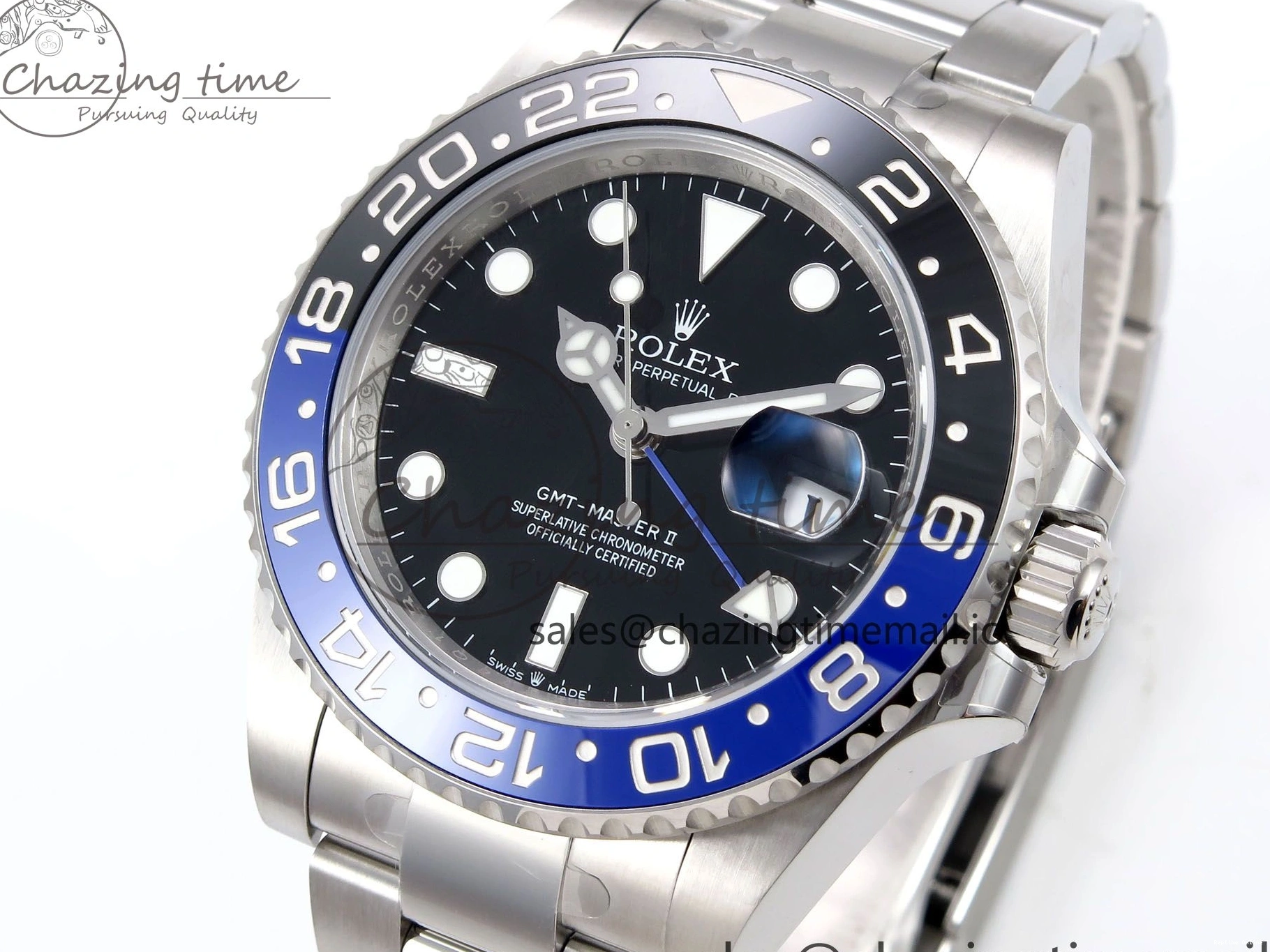 0411 GMT-Master II 126710 BLNR 904L THBF 1:1 Best Edition on Oyster Bracelet SH3285 CHS StreetReady 957